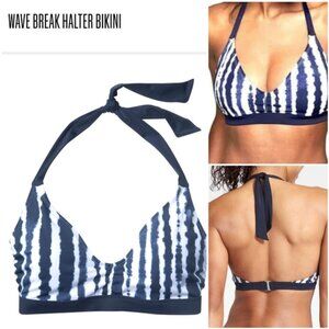 Athleta, NWT, Wave Break, Halter Bikini Top, Size 32 B/C Rated UPF 50+